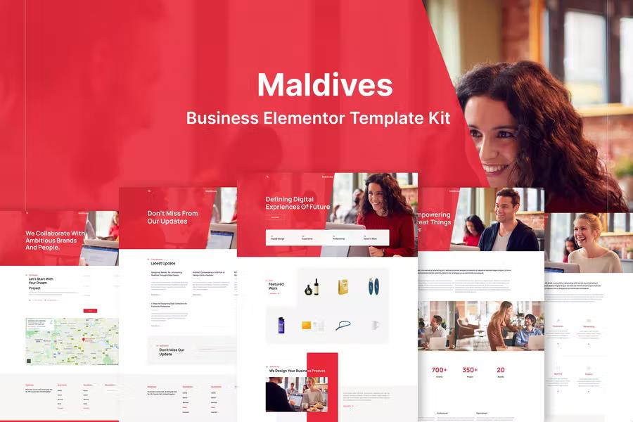 MALDIVES – BUSINESS & AGENCY ELEMENTOR TEMPLATE KIT